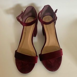 Red Velvet Sandals